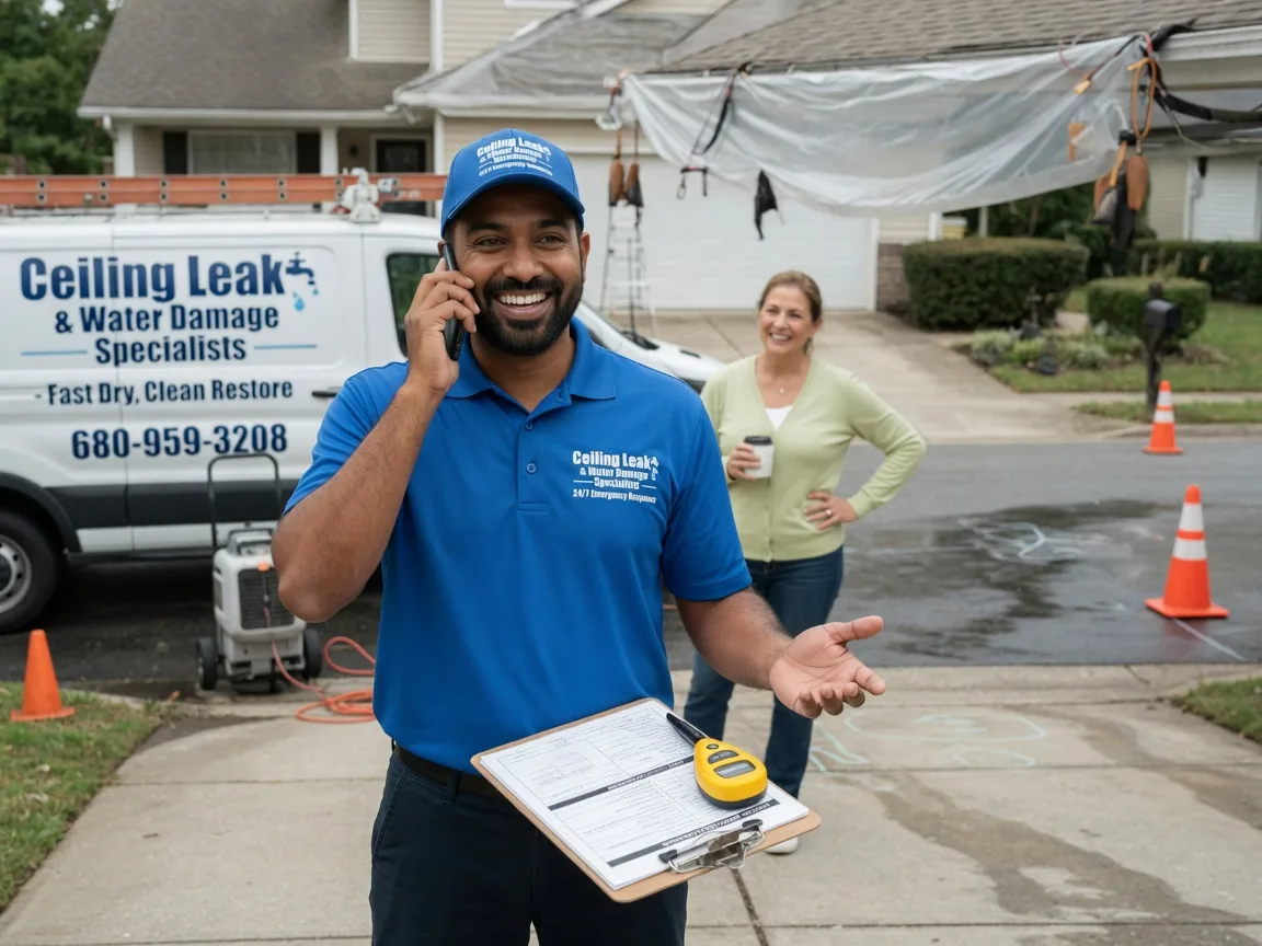 Ceiling Leak Cleanup Collinsville, TX FAQs